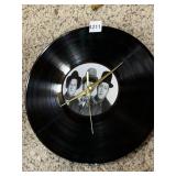 VINYL RECORD WALL CLOCK, THREE STOOGES THEME,
