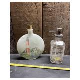 LIGHTED FROSTED GLASS LIGHTHOUSE BOTTLE, BELLA
