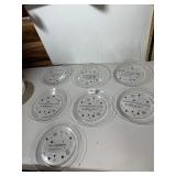 GLASS PLATES, QUOTE THEMED, CLEAR GLASS