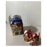 CHRISTMAS ORNAMENT, HOUSE THEME, RESIN,