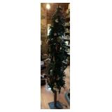 ARTIFICIAL PENCIL CHRISTMAS TREE, METAL STAND,