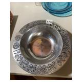 WILTON ARMETALE REGGAE SMALL BOWL, METAL, SPIRAL
