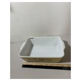 PYREX BAKING DISH, RECTANGULAR, MILK GLASS,