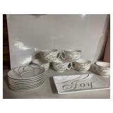 GRACE TEA WARE HOLIDAY TEA SET, NOEL AND JOY