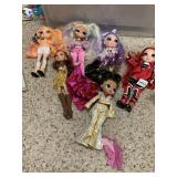 ASSORTED FASHION DOLLS INCL RAINBOW HIGH AND LOL