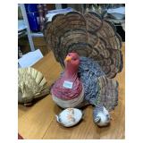 VTG CREPE PAPER TURKEY CENTERPIECES (2),