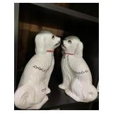 PORTUGAL HAND PAINTED CERAMIC DOG FIGURINES (2),