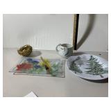 ASSORTED TABLETOP DECOR, INCLUDES GLASS FLORAL