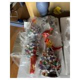 CHRISTMAS TREE ORNAMENTS, METALLIC FINISH,