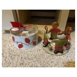 FITZ AND FLOYD CHILDREN FIGURINE CENTERPIECE,