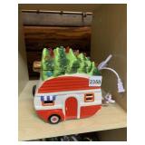CERAMIC CAMPER WAX WARMER, LIGHTED, MODEL