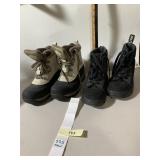 THE NORTH FACE WINTER BOOTS, TAN/BLACK, DR.
