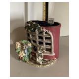 BLUE SKY CERAMIC CHRISTMAS DREAMS VASE, FIGURAL