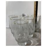 ETCHED GLASS HURRICANE GLASSES, WINTER FOREST