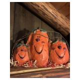 PAPIER MACHE PUMPKIN DECORATION (1),