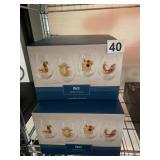 PIER 1 IMPORTS STEMLESS GLASSES, ANIMAL MOTIF,