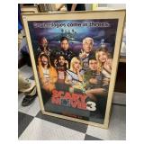 SCARY MOVIE 3 VTG MOVIE POSTER, FRAMED, DIMENSION