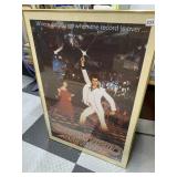 SATURDAY NIGHT FEVER VTG MOVIE POSTER, FRAMED,