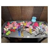ASSORTED DOLL ACCESSORIES, MERMAID FIGURES,