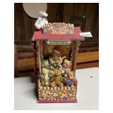 VINTAGE MUSICAL HAPPY MUSIC HALL, WOODEN