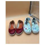 TOMMY BAHAMA RELAXOLOGY RED PATENT BALLET FLATS,