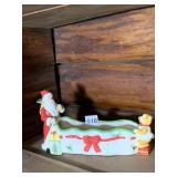 SPODE CHRISTMAS TREE CERAMIC PLANTER, SANTA AND