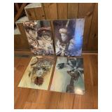 VENETIAN CARNIVAL MASK PHOTOGRAPHIC PRINTS (4),