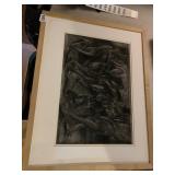 CHARCOAL DRAWING, FIGURATIVE STUDY, SIGNED BEN