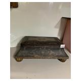 DECORATIVE WOODEN BOX W/ HAND-PAINTED BUTTERFLY