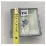 VTG PORCELAIN SQUARE DISHES, BLUE AND WHITE