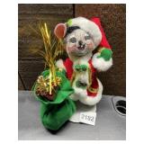 ANNALEE DOLLS MOUSE FIGURE, FELT AND PLUSH