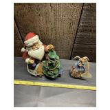 JIM SHORE HEARTWOOD CREEK SANTA W/ TREE AND