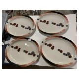 HOMER LAUGHLIN CHINA OVAL PLATTERS (4), CREAM
