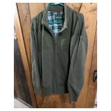 ORVIS FULL-ZIP SWEATER, OLIVE GREEN, KNIT