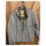 SPORT OBERMEYER ALT3 SKI JACKET, GREY, ZIP-FRONT,