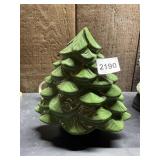 YANKEE CANDLE WAX WARMER, CERAMIC, GREEN TREE