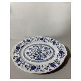 ENOCH WEDGWOOD TUNSTALL LTD OVAL PLATTER, BLUE