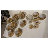 NIPPON PORCELAIN TEA SET, LUSTRE GLAZE,