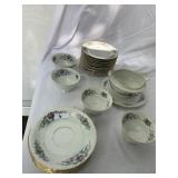 TK THUN GERMANY PORCELAIN DINNERWARE SET, FLORAL