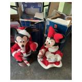 MICKEY AND MINNE MOUSE HOLIDAY FIGURES