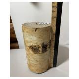 BOUQUET BE ENTERPRISES BIRCH LOG PILLAR CANDLE,
