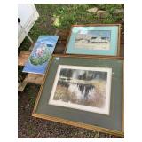ASSORTED ARTWORK (3), INCL NITA ENGLE SIGNED