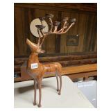 METAL REINDEER CANDLE HOLDER, MULTI-CANDLE