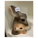 MCCRORY CERAMIC DEER PLANTER, MOTHER AND FAWN