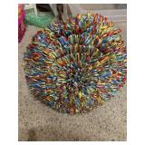 DECORATIVE RIBBON WREATH, MULTICOLOR RIBBON