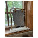 NATURAL SLATE STONE SPECIMEN, MOUNTED ON