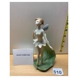PORCELAIN FAIRY FIGURINE, MATTE FINISH, FAIRY ON