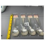 REED & BARTON STERLING SILVER SPOONS, PLAIN