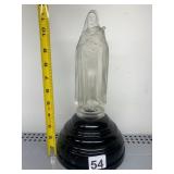 FROSTED GLASS FIGURINE OF ST. THERESE, DETACHABLE
