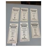 PENNSYLVANIA RAILROAD VTG PAPER TIME TABLES,